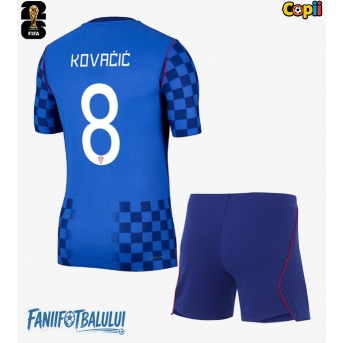 Croația Mateo Kovacic #8 Echipament de Fotbal Replică Mondial 2026 Copii Deplasare (+ Șorturi)